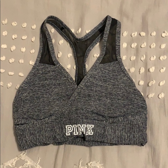 Pink sports bra
